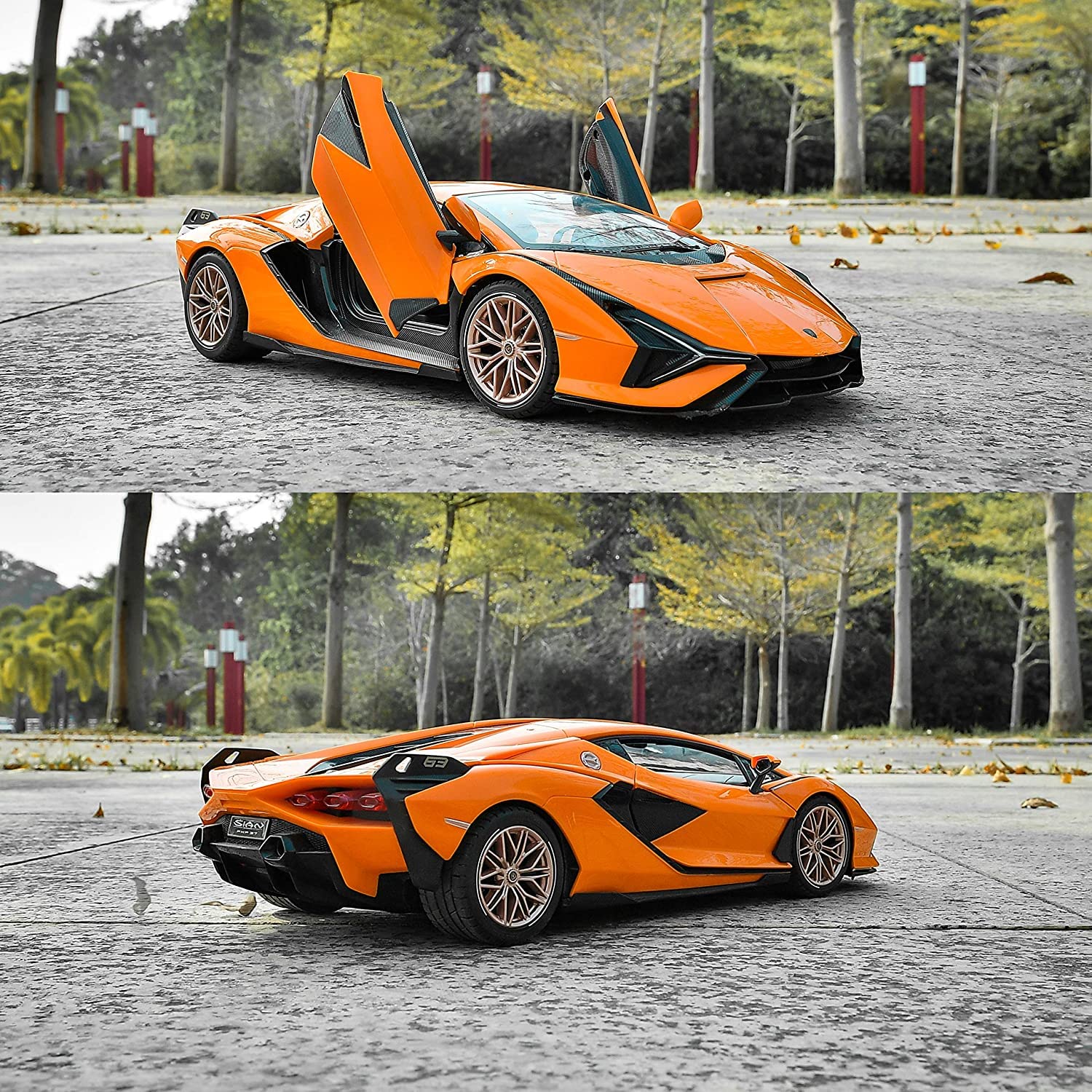 R/C TOYOTA RAV4＋ Lamborghini SIÁN FKP Amazon.com: RASTAR RC Car 1/14 Scale 2.4Ghz Lamborghini Sian FKP